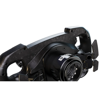 Rear view of the Moza Racing GS V2P steering wheel with magnetic shifters
