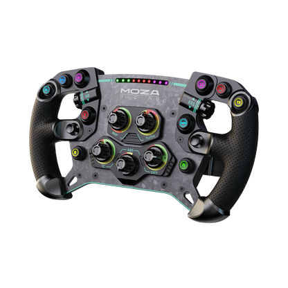 Side profile of the Moza Racing GS V2P steering wheel
