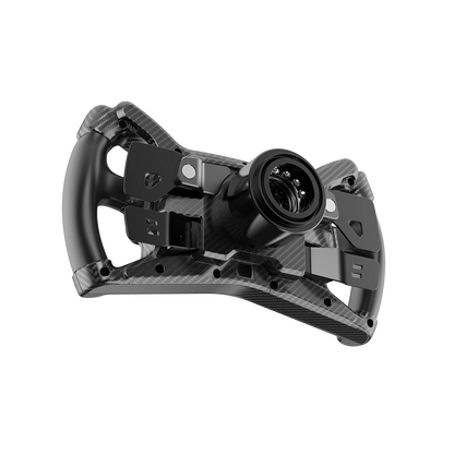 Angled rear view of the Moza Racing KS Formula add on steering wheel

