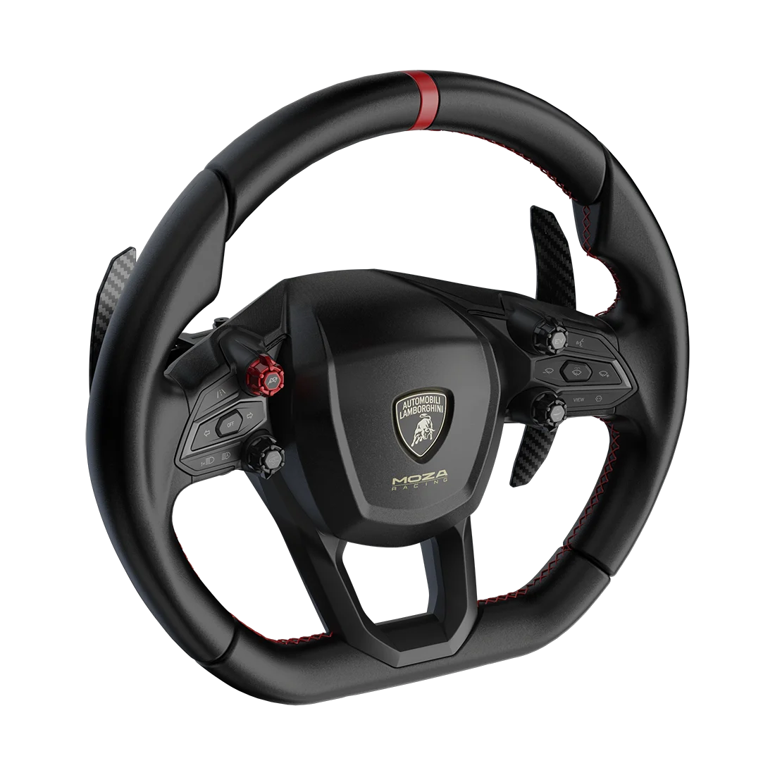 Moza Lamborghini Revuelto sim race stuur schuin vooraanzicht rechts