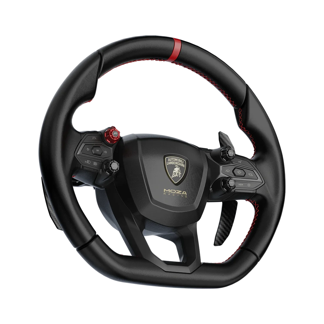 Moza Lamborghini Revuelto Wheel zijkant simrace stuur