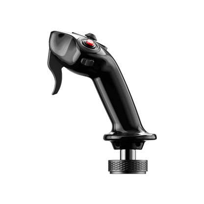 Moza Racing MA3X flightstick zijaanzicht met trigger en knop