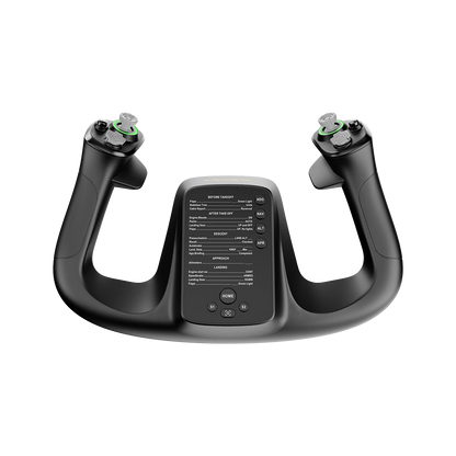 Moza Racing MFY Yoke frontaanzicht voor flight simulator