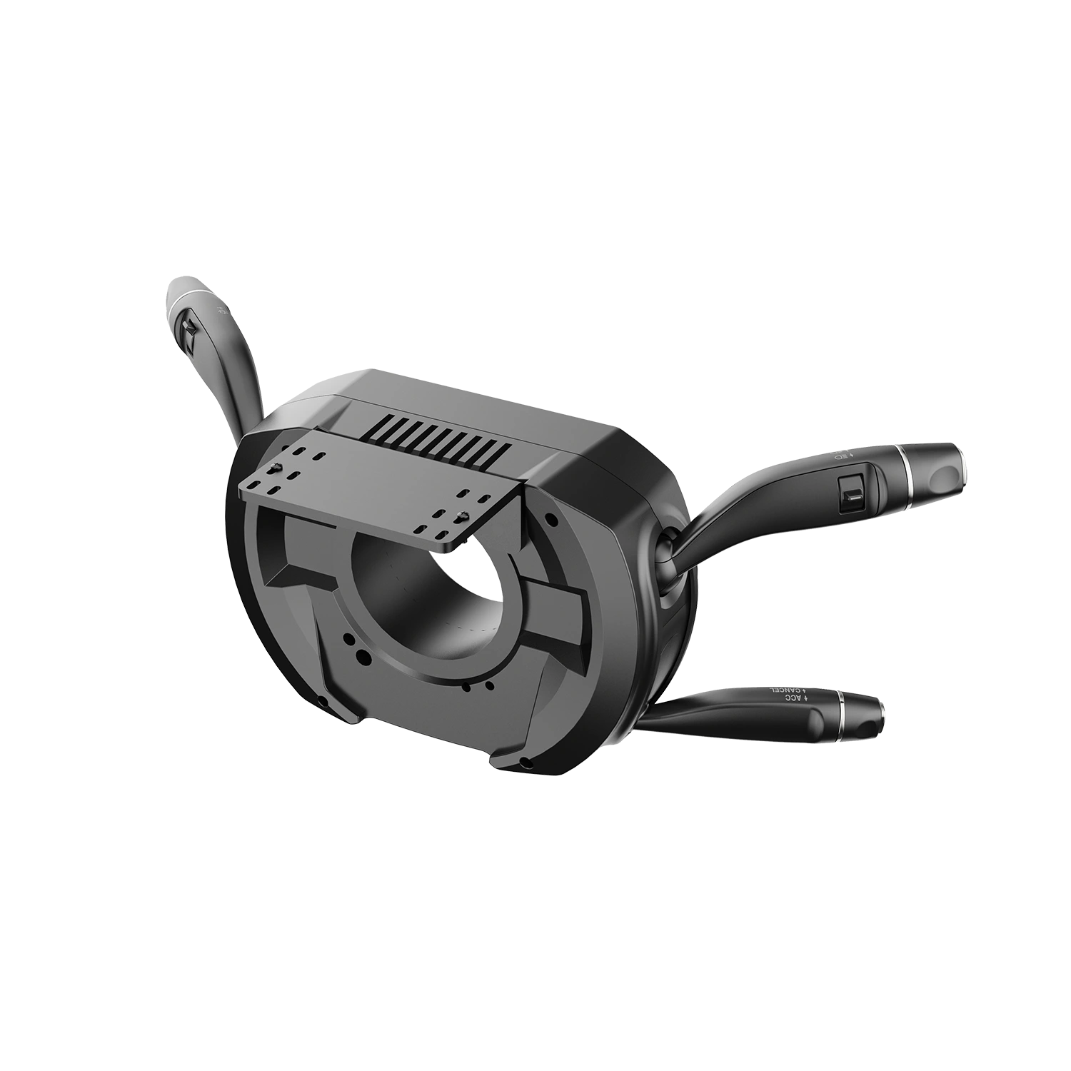 Moza Racing multifunction stalks for truck simulator front view