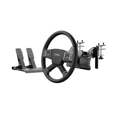 Moza R5 Truck Driving Bundel met direct drive wheelbase, vrachtwagen stuur en SR-P Lite pedalen