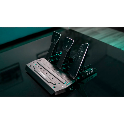 Moza Racing SR-P pedals installed in sim racing setup
