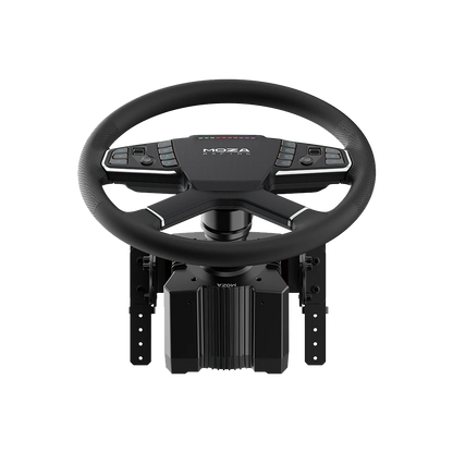 Moza Racing truck tafel klem frontaanzicht met wheelbase