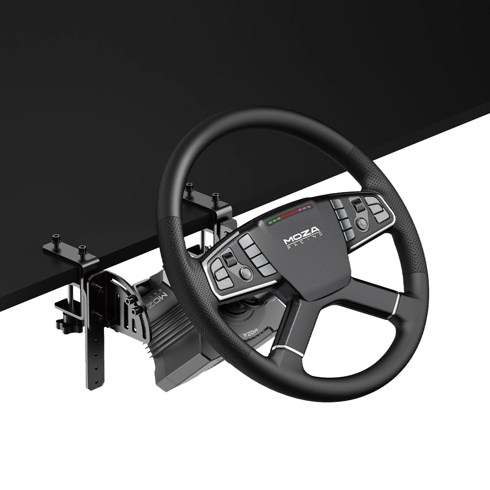 Moza Racing truck tafel klem bevestigd aan bureau