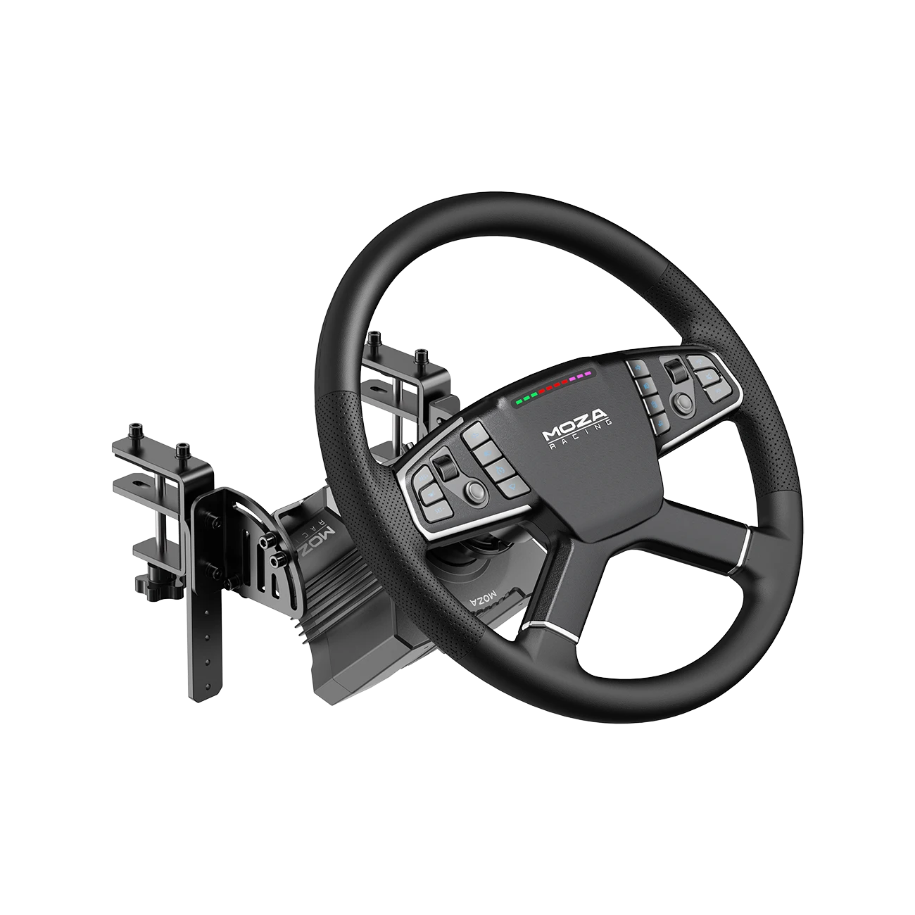 Moza Racing Truck Wheel Add On met R5 direct drive wheelbase voor truck simulators