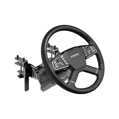 Moza Racing Truck Wheel Add On met R5 direct drive wheelbase voor truck simulators