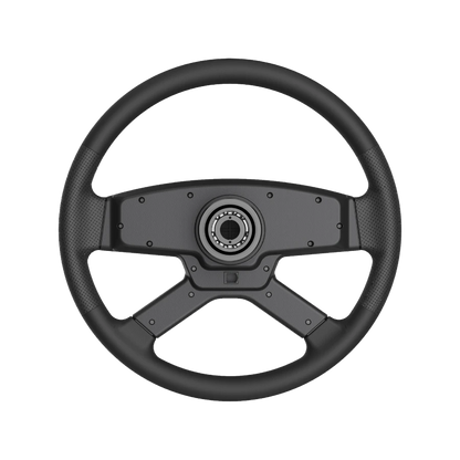 Schuin achteraanzicht van het Moza Racing TSW truck stuurwiel