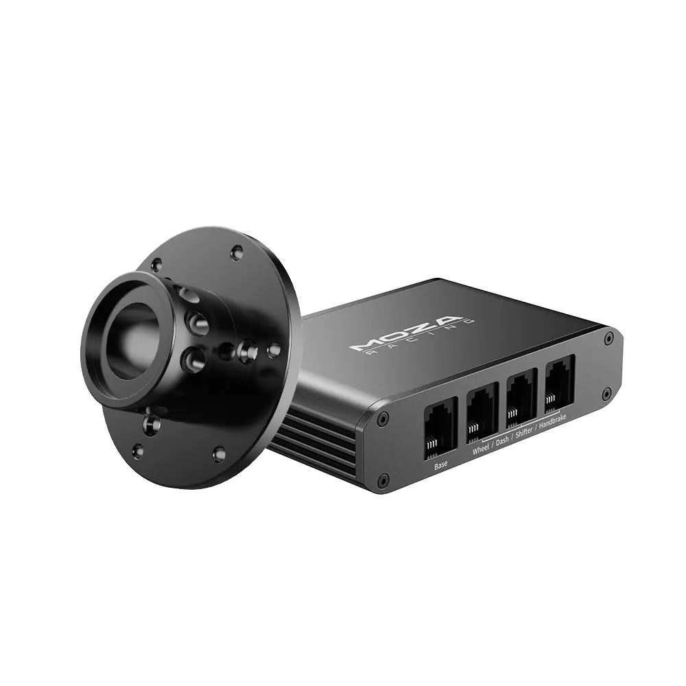 Moza Racing Universal Hub Kit with wheelbase mount adapter and universal hub