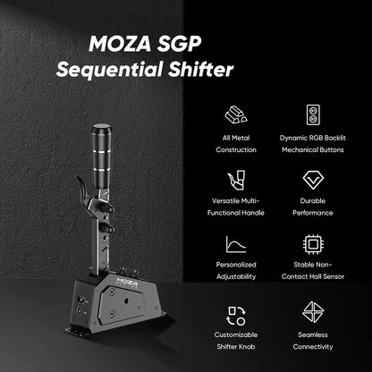 Moza SGP sequential simracing shifter functies en specificaties