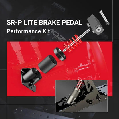 Moza SR-P Lite Brake Pedal Performance Kit installed on pedal set