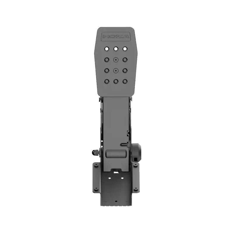 Moza SRP2 Clutch Pedal vooraanzicht met verstelbare pedaalplaat