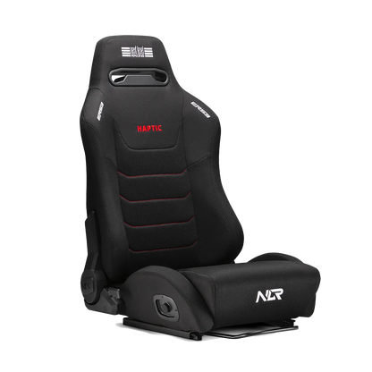 Next Level Racing ERS3 sim racing seat angled view with ergonomic design