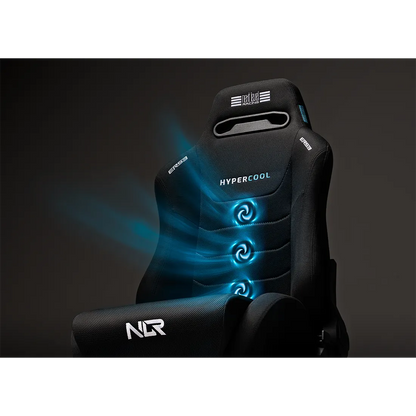 Airflow ventilatiesysteem in de rugleuning van de ERS3 Hypercool stoel