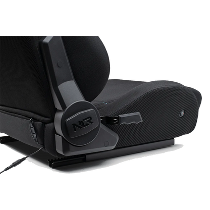 Dubbel recliner mechanisme en seat sliders van de ERS3 Hypercool sim racing stoel