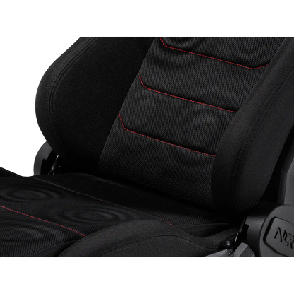 Close up of Next Level Racing ERS3 SIMAERO mesh fabric for breathability