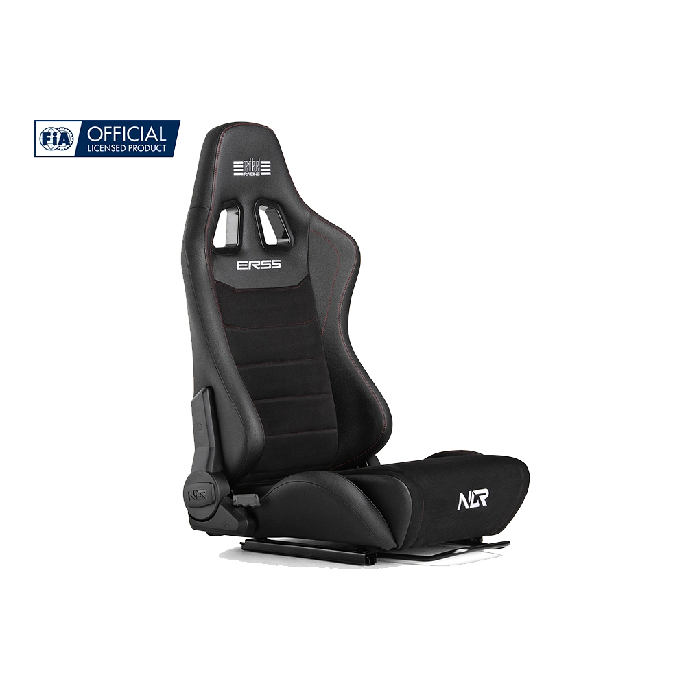 Schuin vooraanzicht van de Next Level Racing ERS5 Elite stoel – perfecte mix van stijl en functionaliteit.