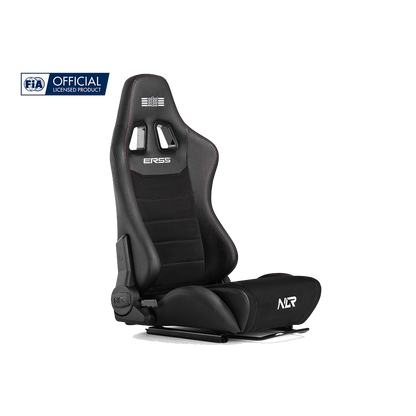 Schuin vooraanzicht van de Next Level Racing ERS5 Elite stoel – perfecte mix van stijl en functionaliteit.