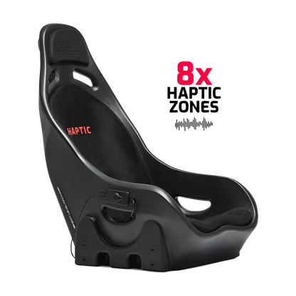 Next Level Racing ES1 haptic seat met 8 haptic feedback zones