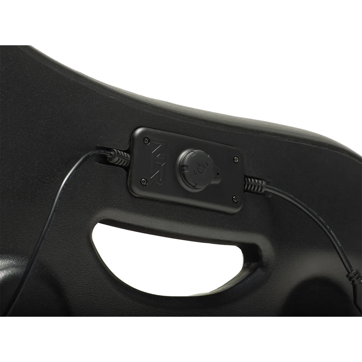Next Level Racing ES1 haptic seat controller en aansluiting detail