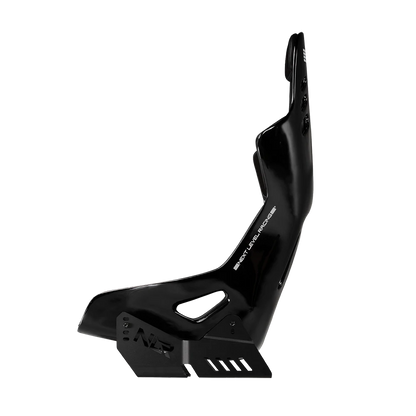 Next Level Racing ES3 Elite fiberglass racestoel zijaanzicht met verstelbare side mounts