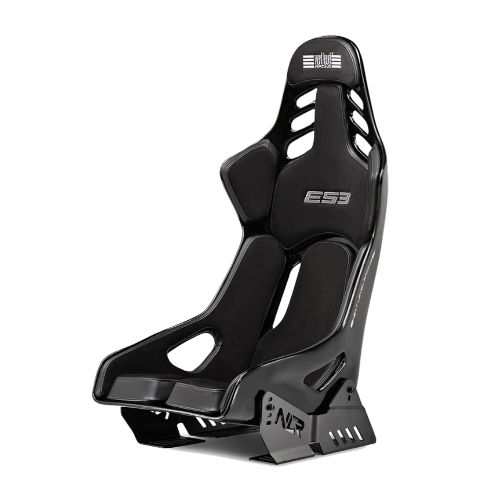 Next Level Racing ES3 Elite fiberglass sim racing racestoel met side mount brackets