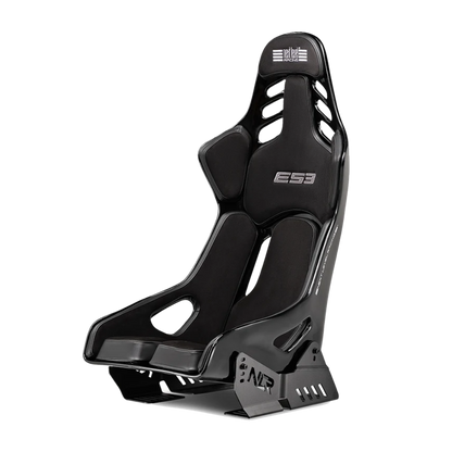 Next Level Racing ES3 Elite fiberglass sim racing racestoel met side mount brackets