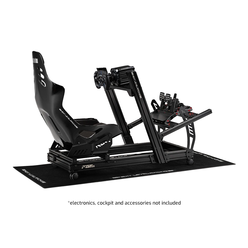 Next Level Racing ES3 Elite sim racing seat gemonteerd op een sim racing cockpit