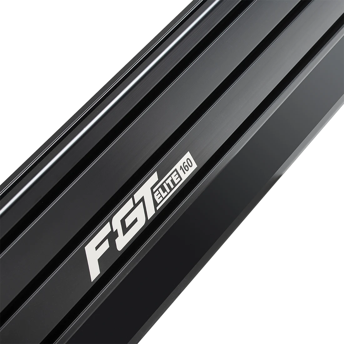 Zwart aluminium profiel van de Next Level Racing F-GT Elite 160 cockpit