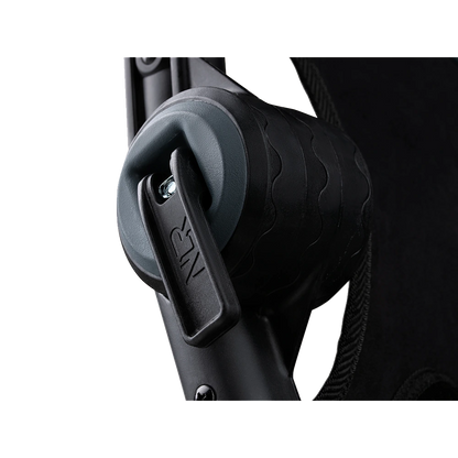 Close-up van de verstelknop van de Next Level Racing F-GT Lite – snel instelbaar en ergonomisch design.