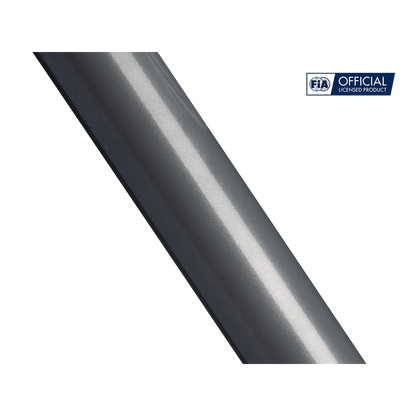 Detail van de carbon grey afwerking van het stalen frame van de Next Level Racing F-GT Pro cockpit – duurzame premium bouwkwaliteit.