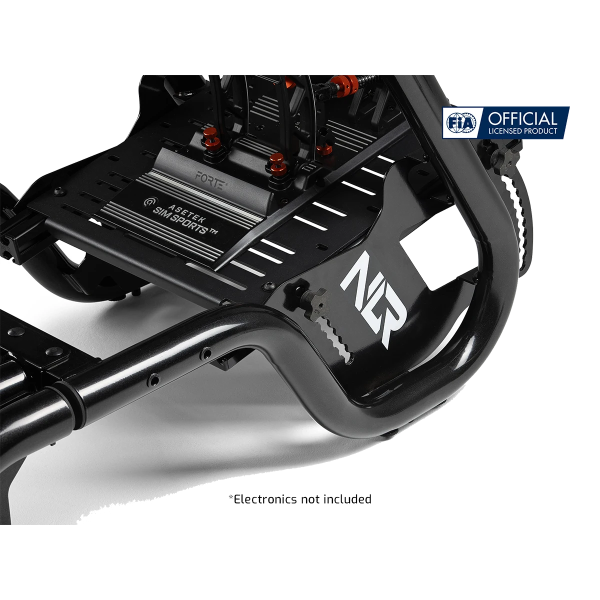 Close-up pedaalplaat van de Next Level Racing F-GT Pro cockpit