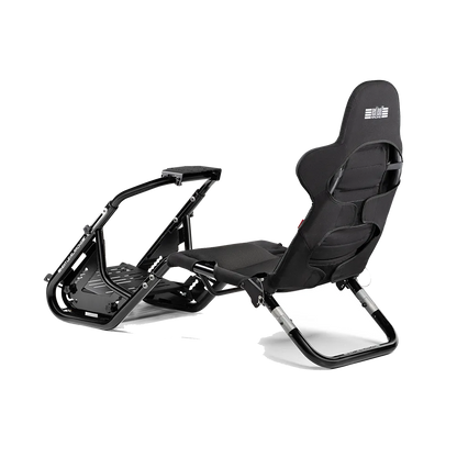 Next Level Racing F-GT Shift cockpit schuin van achteren met verstelbare rugleuning