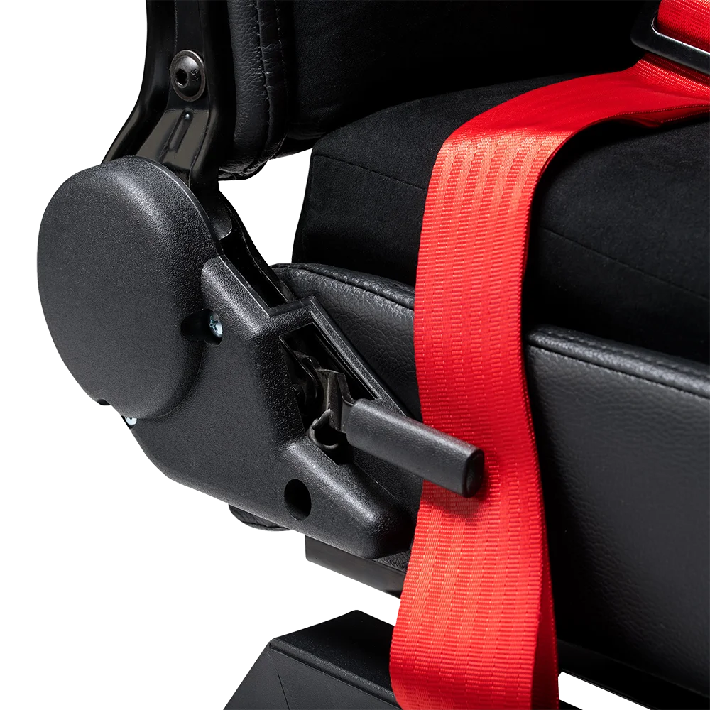 Verstelbare rugleuning van de Next Level Racing Flight Simulator stoel