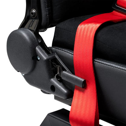 Verstelbare rugleuning van de Next Level Racing Flight Simulator stoel