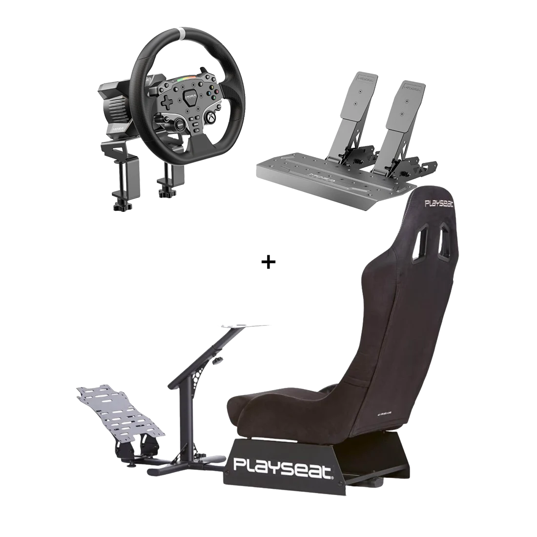 Playseat Evolution Alcantara met MOZA R3 Xbox direct drive bundle voor Xbox en PC sim racing