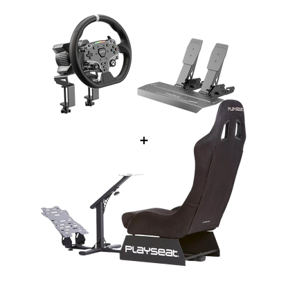 Playseat Evolution Alcantara met MOZA R3 Xbox direct drive bundle voor Xbox en PC sim racing