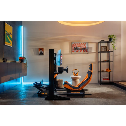 Playseat Formula Instinct McLaren Racing Edition in complete sim racing setup
