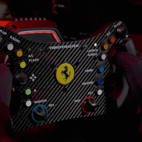 Video van de Thrustmaster Ferrari 488 GT3 Wheel Add-On