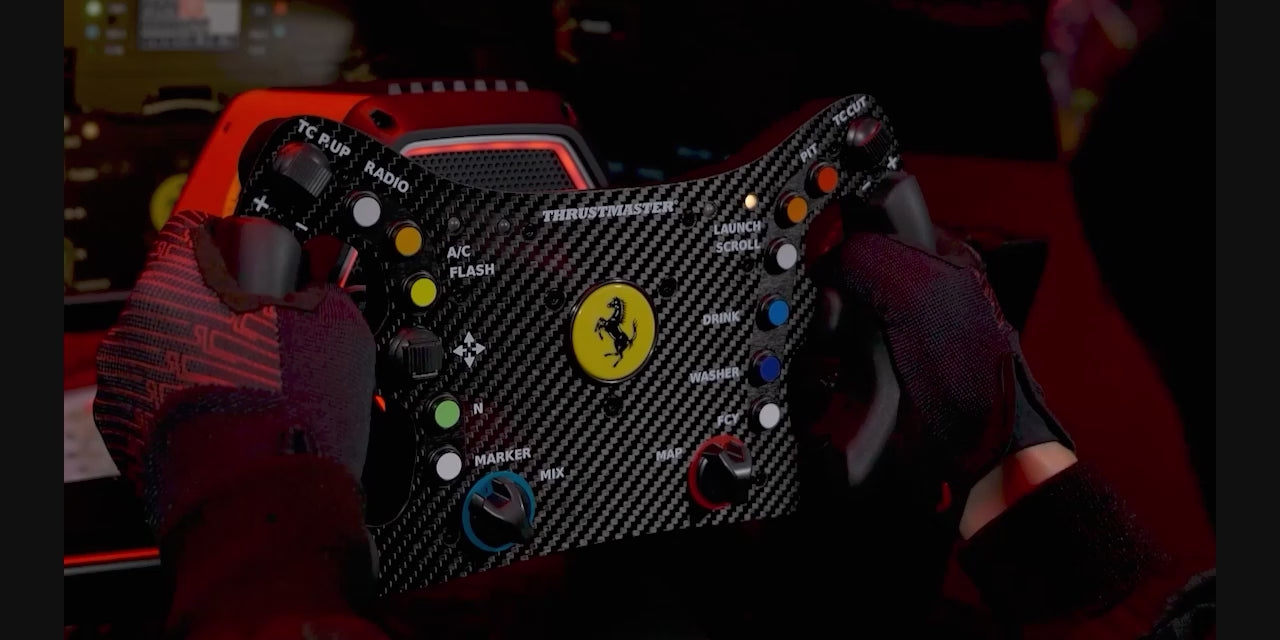 Video van de Thrustmaster Ferrari 488 GT3 Wheel Add-On