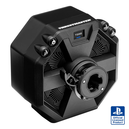 Thrustmaster T598 Direct Axial Drive wheel base front view with Quick Release system