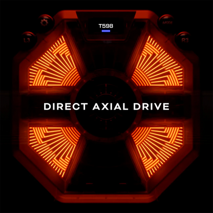 Thrustmaster T598 wheel base with PlayStation licensed design and OLED display