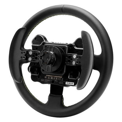 Achterzijde van het Thrustmaster Evo Racing 32R Leather Add-on stuur met flippers en hub