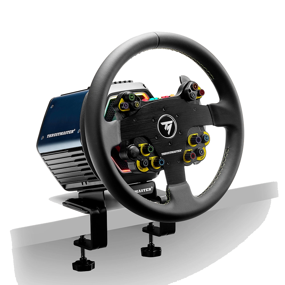 32R Leather Add-on gemonteerd op Thrustmaster basis voor PC, PS en Xbox
