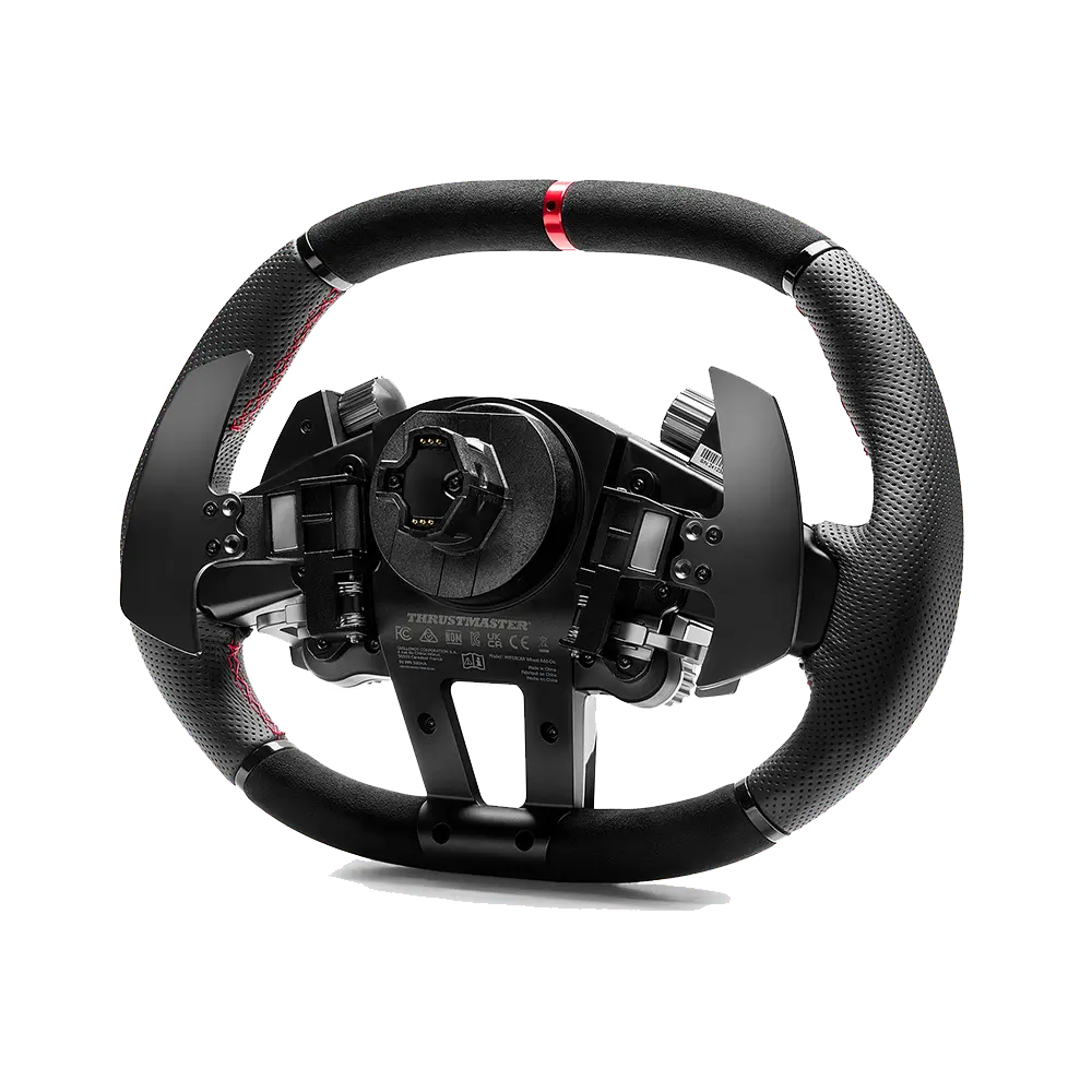 Achterzijde van de Thrustmaster HYPERCAR stuur Add On met Quick Release aansluiting
