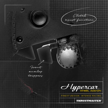 Analoge Dual Clutch triggers van de Thrustmaster HYPERCAR Wheel Add On