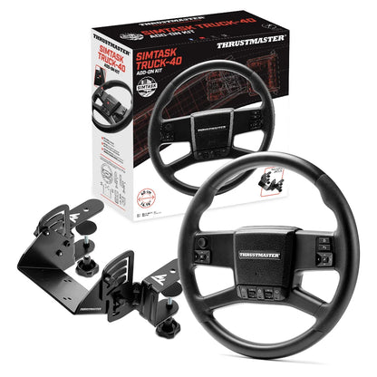 Thrustmaster SimTask Truck 40 Add On Kit met stuur, Truck Mount en verpakking